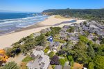 Aerial View of The House at Cannon Beach